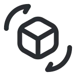 3d Rotate SVG Icon